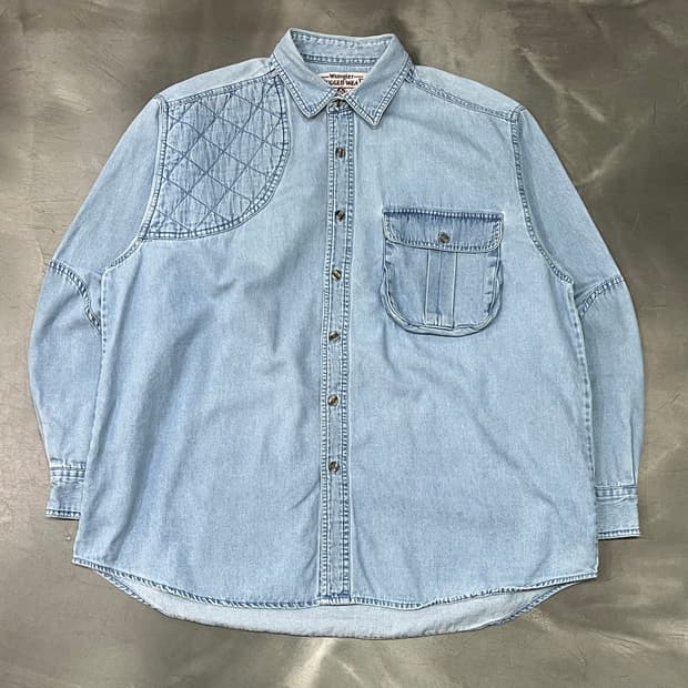  90s 랭글러 데님 셔츠 y14653