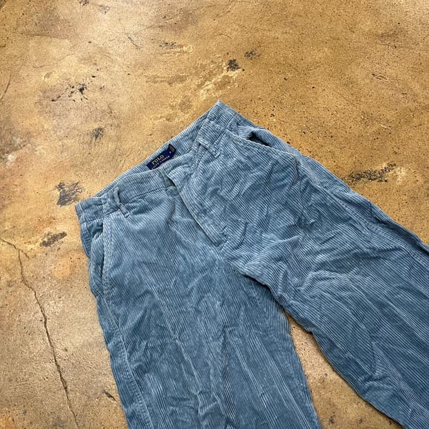 [정품/0] 폴로 랄프로렌 코듀로이 바지 블루 b8