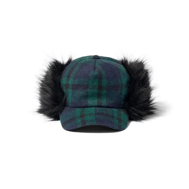 Openyy fur earflap cap (green)