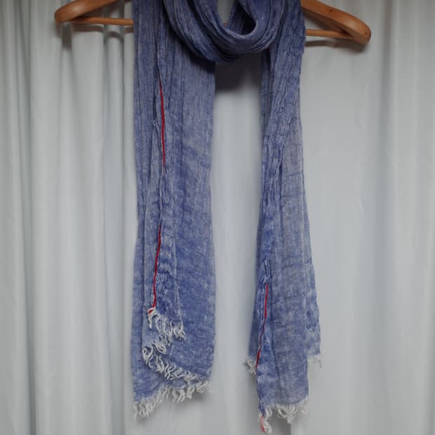 레드라인 포인트 빈티지 스카프