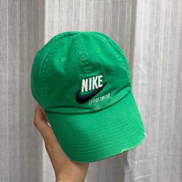 00s 나이키 빈티지 스포츠웨어 딥그린 볼캡 모자 NIKE
