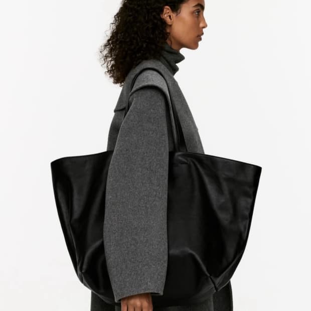 아르켓 레더 토트백