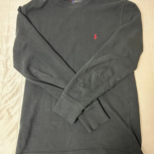 폴로 와플니트 M 블랙