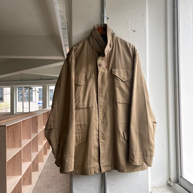 90s 알파 인더스트리 베이지 M65 필드자켓