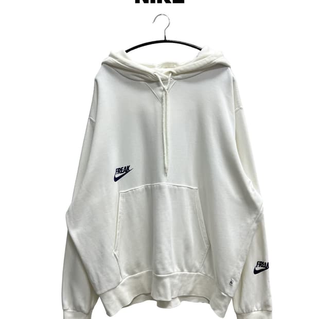 (4XL) 나이키 야니스 풀오버 베스킷볼 후드 티 화이트