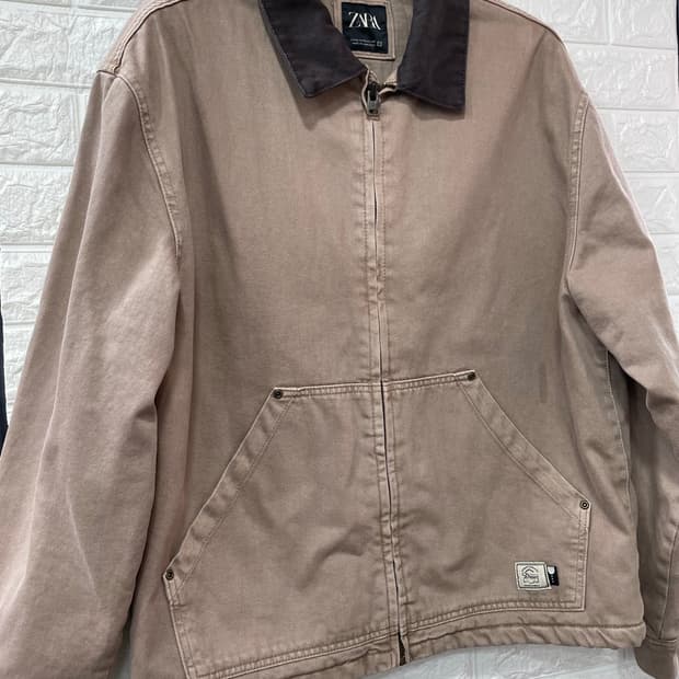 자라 콘트라스트 칼라 점퍼 XL