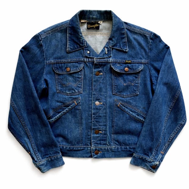 70's 랭글러 124MJ 데님 트러커 자켓 40(100)