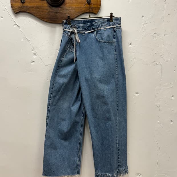 29) Maison Eureka Reworked Denim Pants