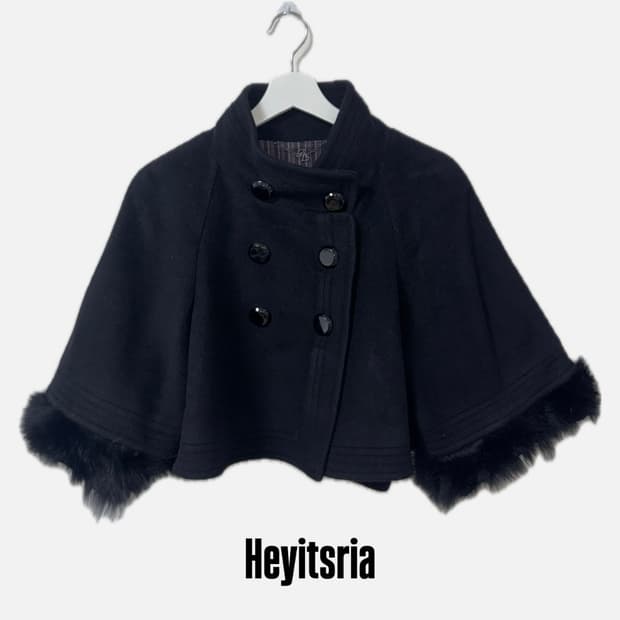 rose bullet 블랙 숏코트