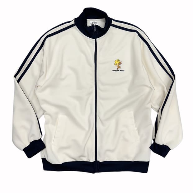TOM AND JERRY embroidery cream jersey