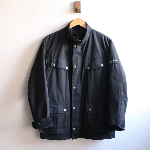 바버 모터사이클 라인 인터네셔널 듀크 왁스 자켓