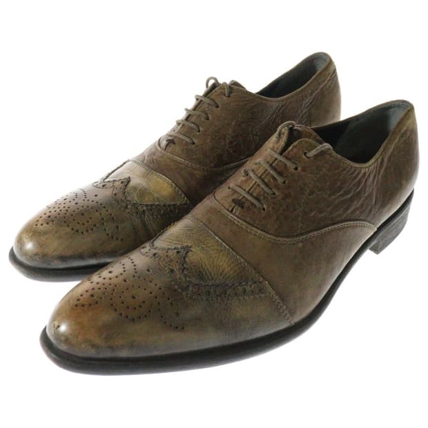 미하라 야스히로 빈티지가공 윙팁 드레스슈즈