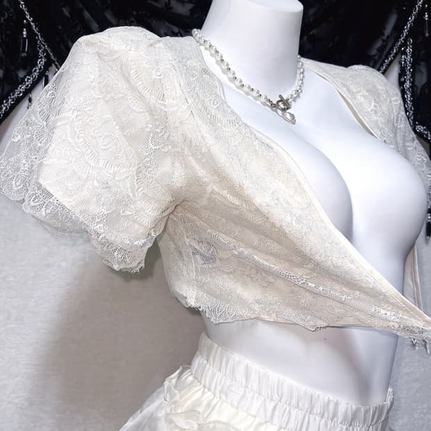 로맨틱갸루 로걀 레이스 볼레로 가디건 엔틱 오리엔탈 리버시블 핀터 페어리