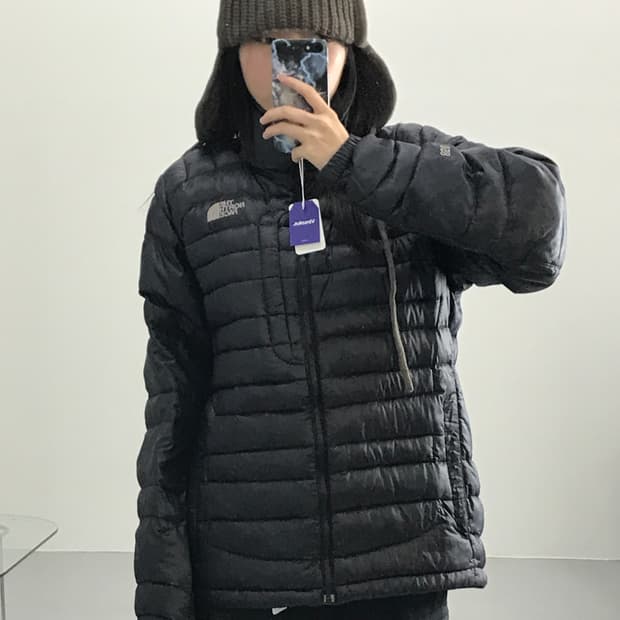 노스페이스 850 블랙 경량패딩