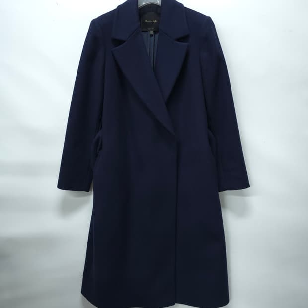 새상품급! 마시모두띠 여성 이탈리안 패브릭 벨티드 울 코트(66)