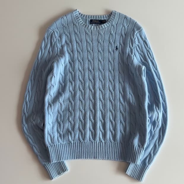 폴로 랄프로렌 케이블 니트 S