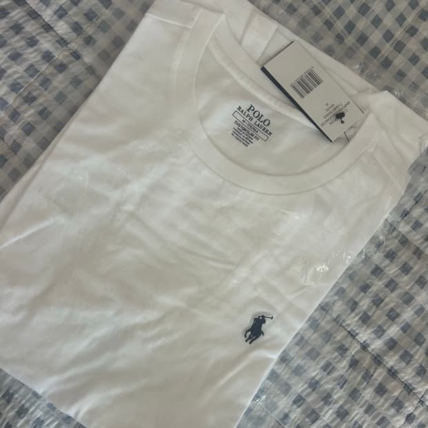 폴로 반팔 흰색 새상품