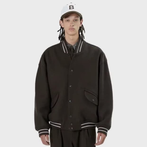 브라운야드 바시티자켓 브라운03