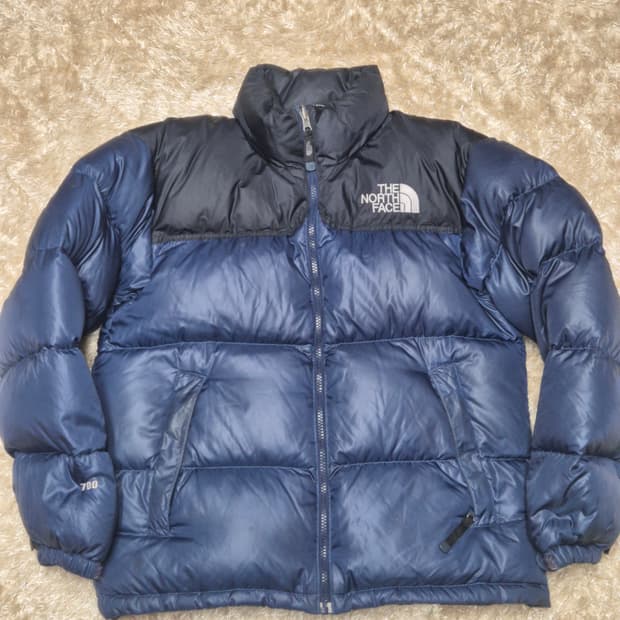 노스페이스 700눕시 패딩 네이비90