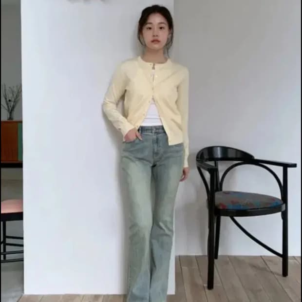 스파오 빈티지 부츠컷 진 청바지