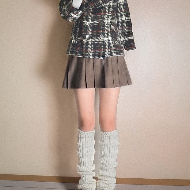 허니번치 하이틴 y2k 걸리시 하프코트