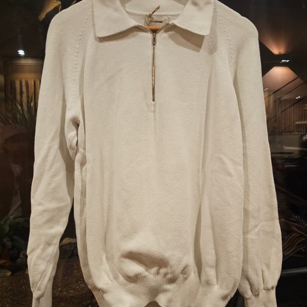 인더로우 와플 하프집업 L사이즈