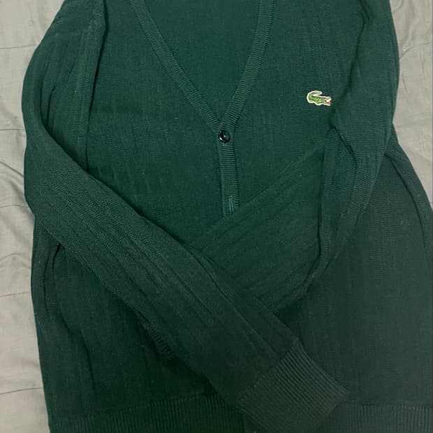 라코스테 케이블 가디건