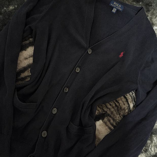 폴로 네이비 가디건 (키즈 XL) 여성 55가능