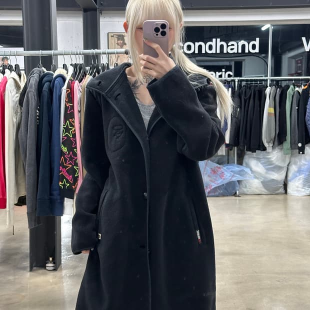 베이프 플리스 코트 자켓