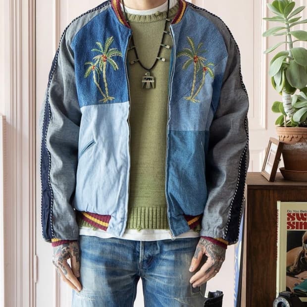 [3] 캐피탈 리스트럭쳐 데님 수베니어 자켓