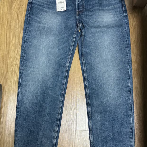 자라 스트레이트 진 34 새상품