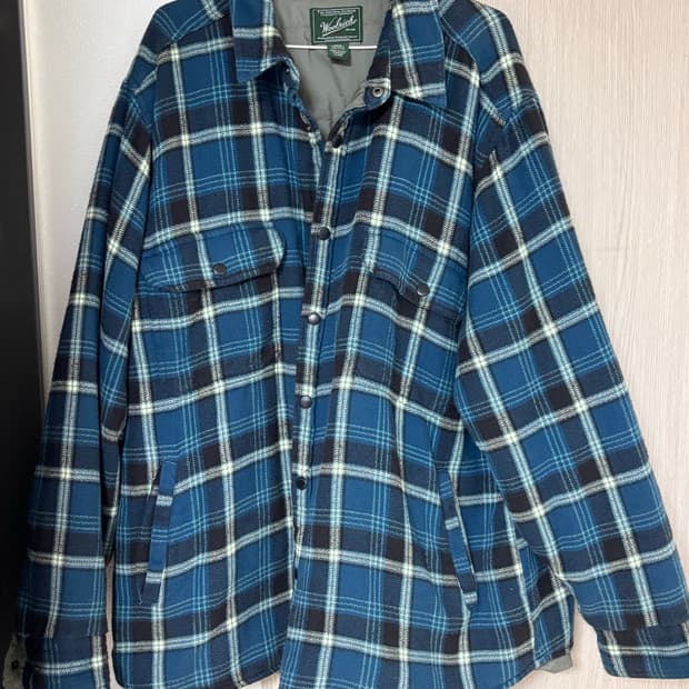 울리치 블루 멀티 체크 패디드 셔츠