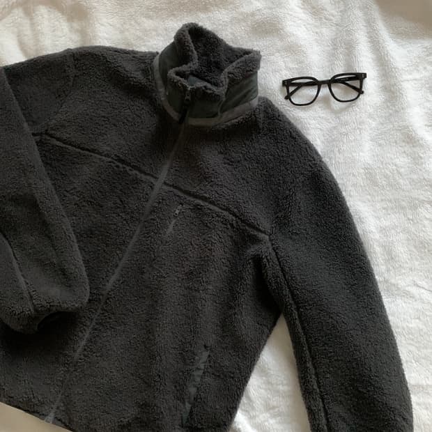 빈티지 whideout 하이드아웃 후리스 베이직 플리스 집업