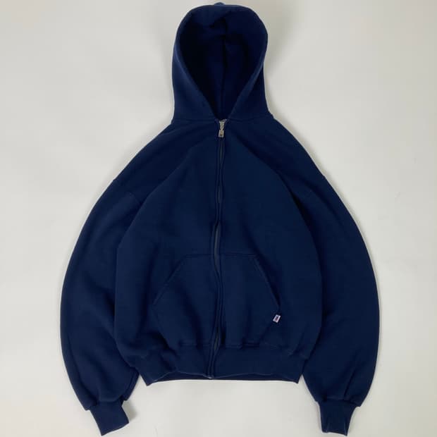 90s Russell zip up Hoodie