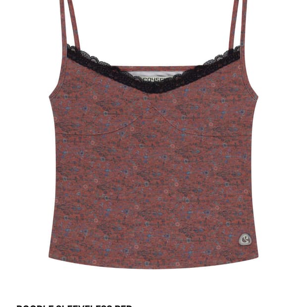 코이세이오 나시 레드 doodle sleeveless red
