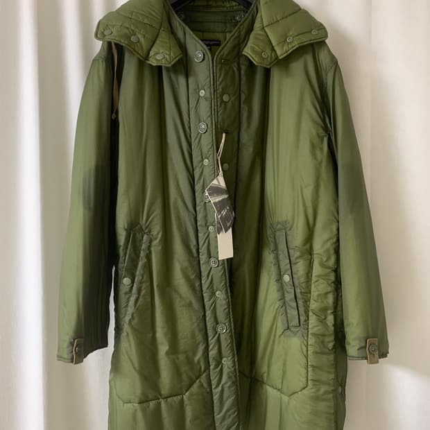 엔지니어드가먼츠 올리브 마이크로립스탑 라이너자켓 M