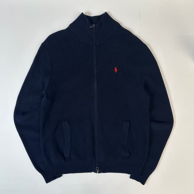 폴로 2way 니트 풀집업