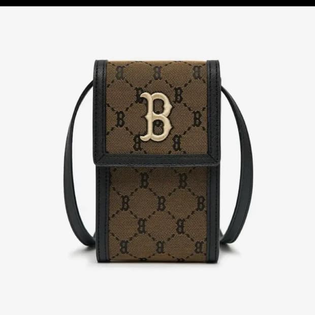 엠엘비 MLB 모노그램 다이아 자카드 핸드폰 크로스백