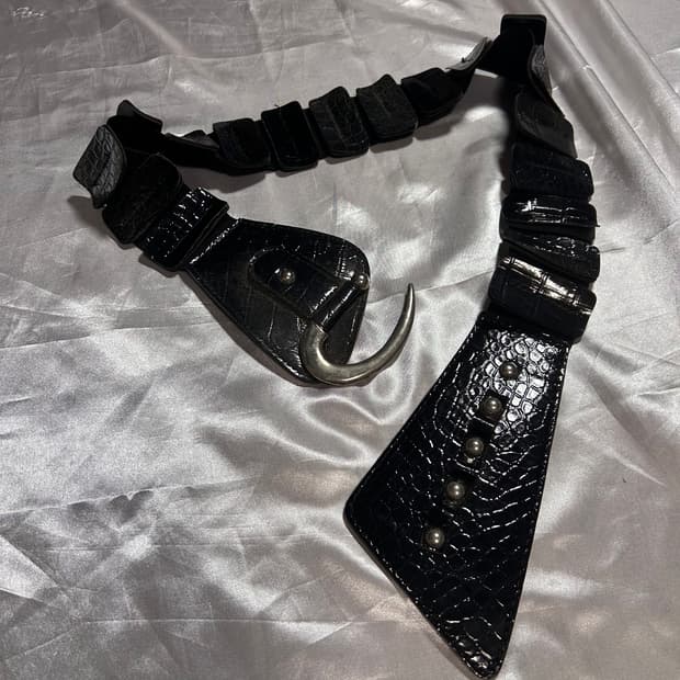 punk leather belt