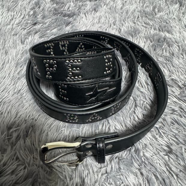 베이프(Bape) 스터드 가죽 벨트