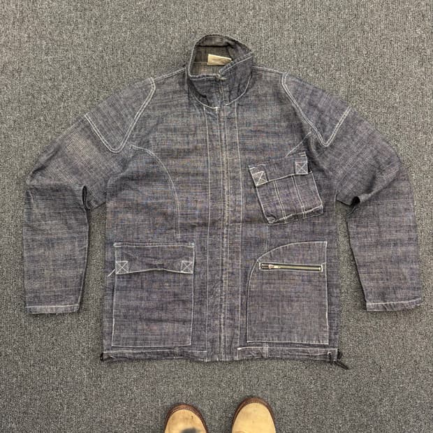 American vintage 데님 집업 자켓