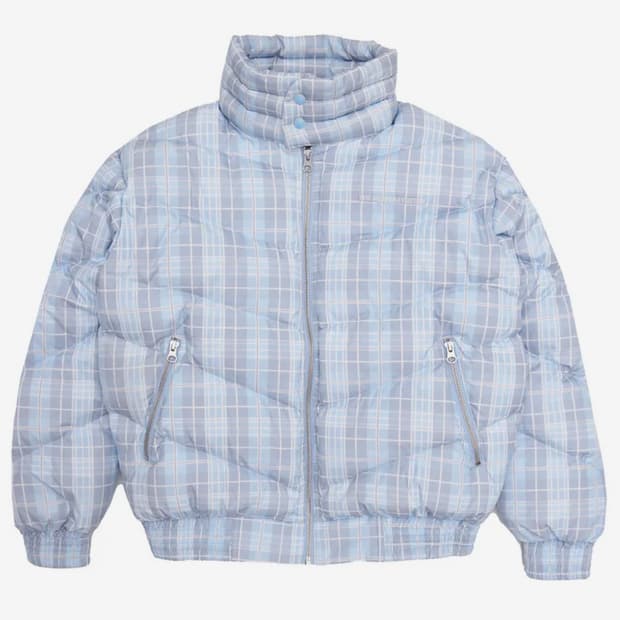 더뮤지엄비지터 체크 패딩 덕다운 CHECK DUCK DOWN JACKET