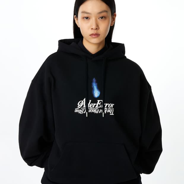 아더에러 9주년 후드티 블랙