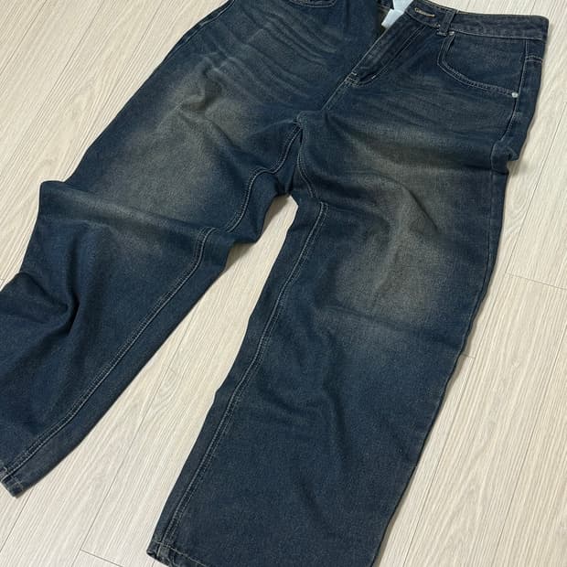 리메인세컨드 캣워싱 데님 M