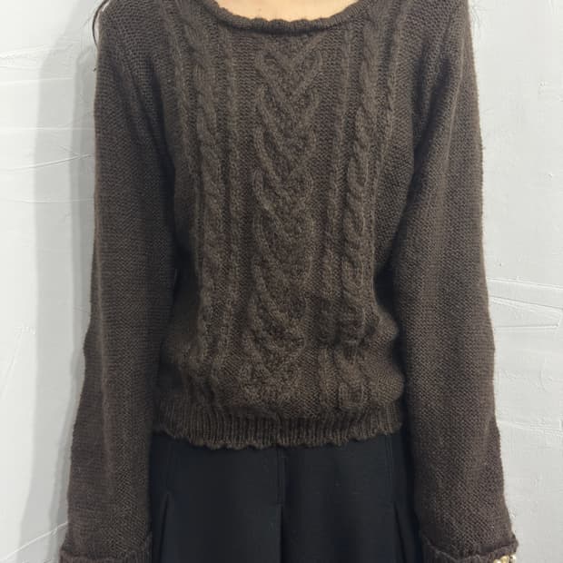 axes femme brown knit