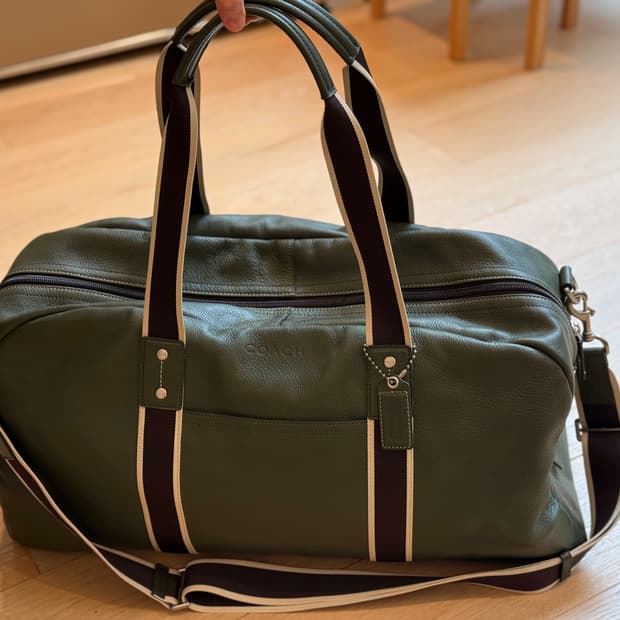 코치 소가죽 보스턴백