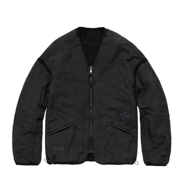 3) 폴리테루 리버시블 라이너 자켓 블랙+차콜