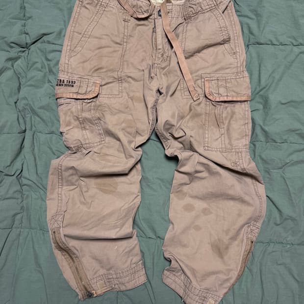 올드 아베크롬비 에즈라 핏치 카고 y2k팬츠