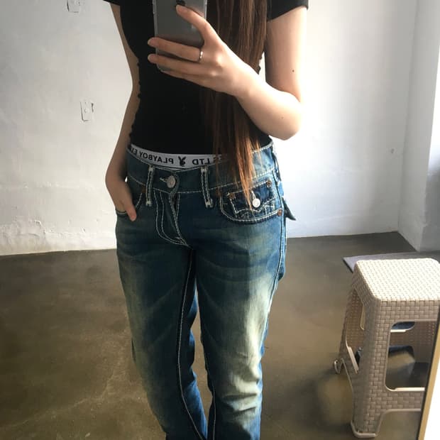 트루릴리젼 부츠컷 청바지 