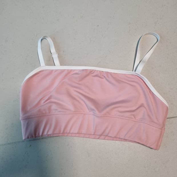 젝시믹스 핑크 크롭탑 브라렛 XL